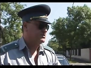 OLD MAN AND TEEN n15 blonde slim teen and a mature policeman